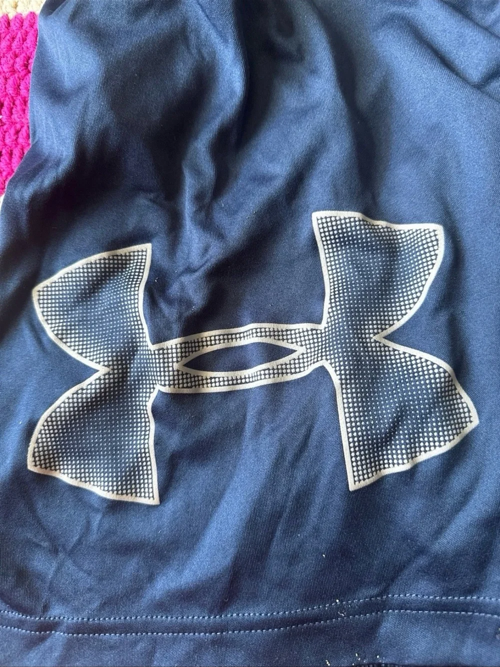 Under Armour Men's Navy Athletic Drawstring Shorts - Picture 3 of 6
